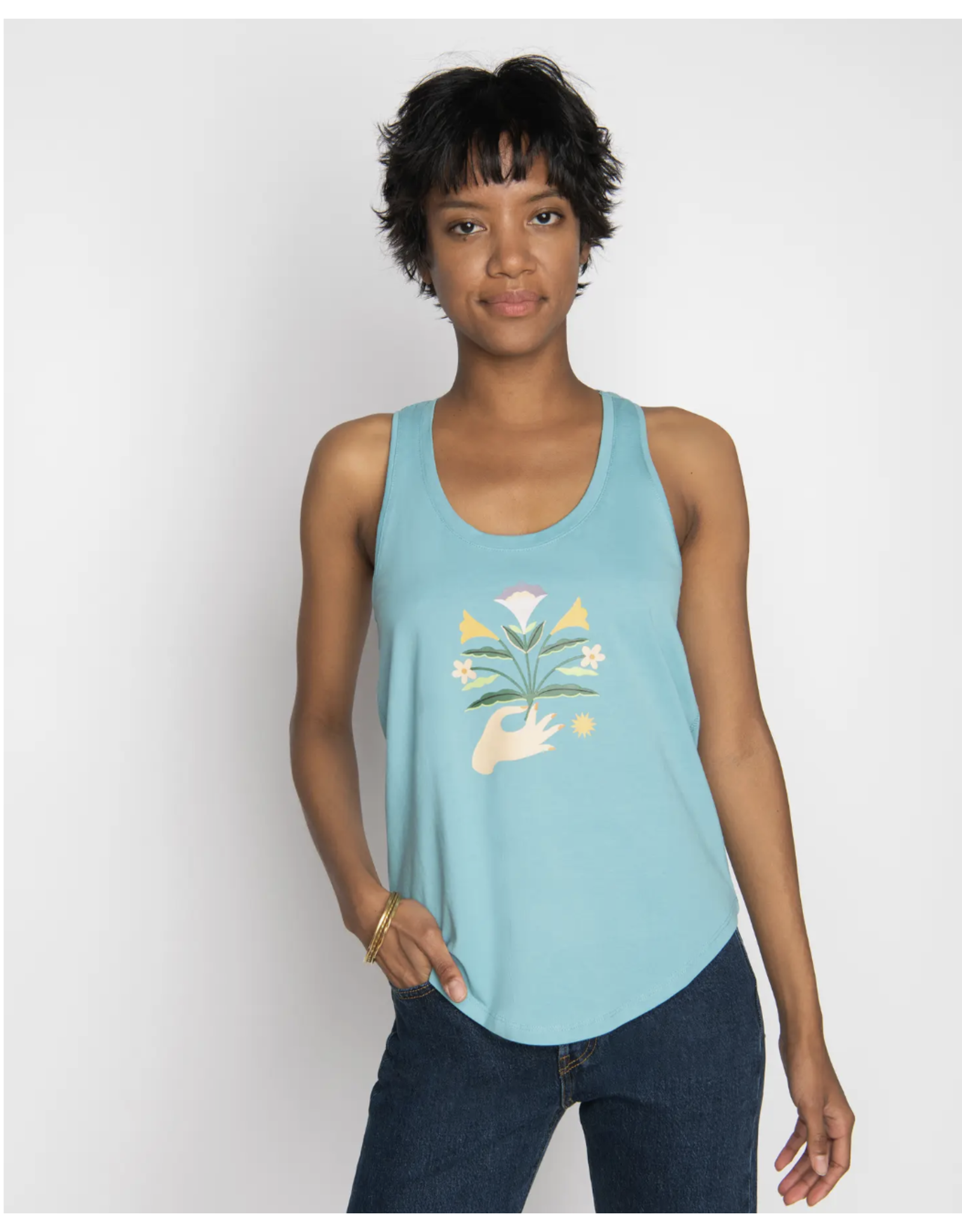 Optimistic Rise Tank Top, Reef Waters