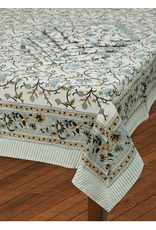 Trade roots Silver Floral Tablecloth, 60 x 90. India