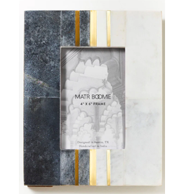 Trade roots Sammita B/W Marble Picture Frame, 4x6, India