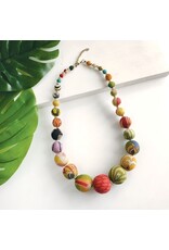 Trade roots Kantha Beaded Graduated Necklace