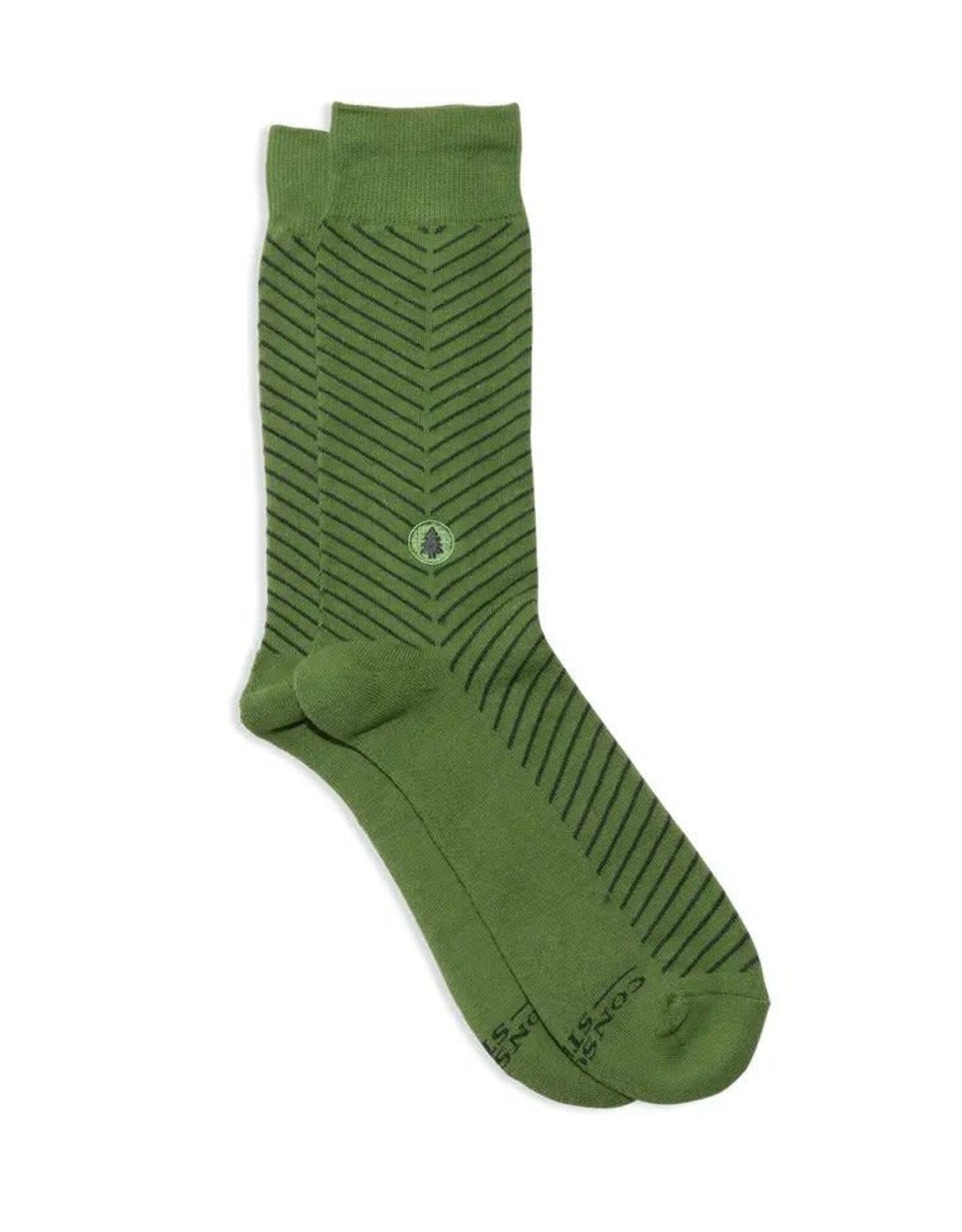 Trade roots Socks that Plant Trees, Green Chevron