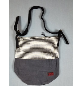 Trade roots Handwoven Day Bag, Gray, Nepal