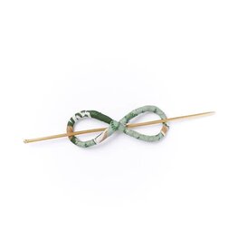 Trade roots Upcycled Sari Infinity Figure 8 Hair Slide with Stick, India