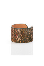 Trade roots Java Batik Leather Cuff, Indonesia