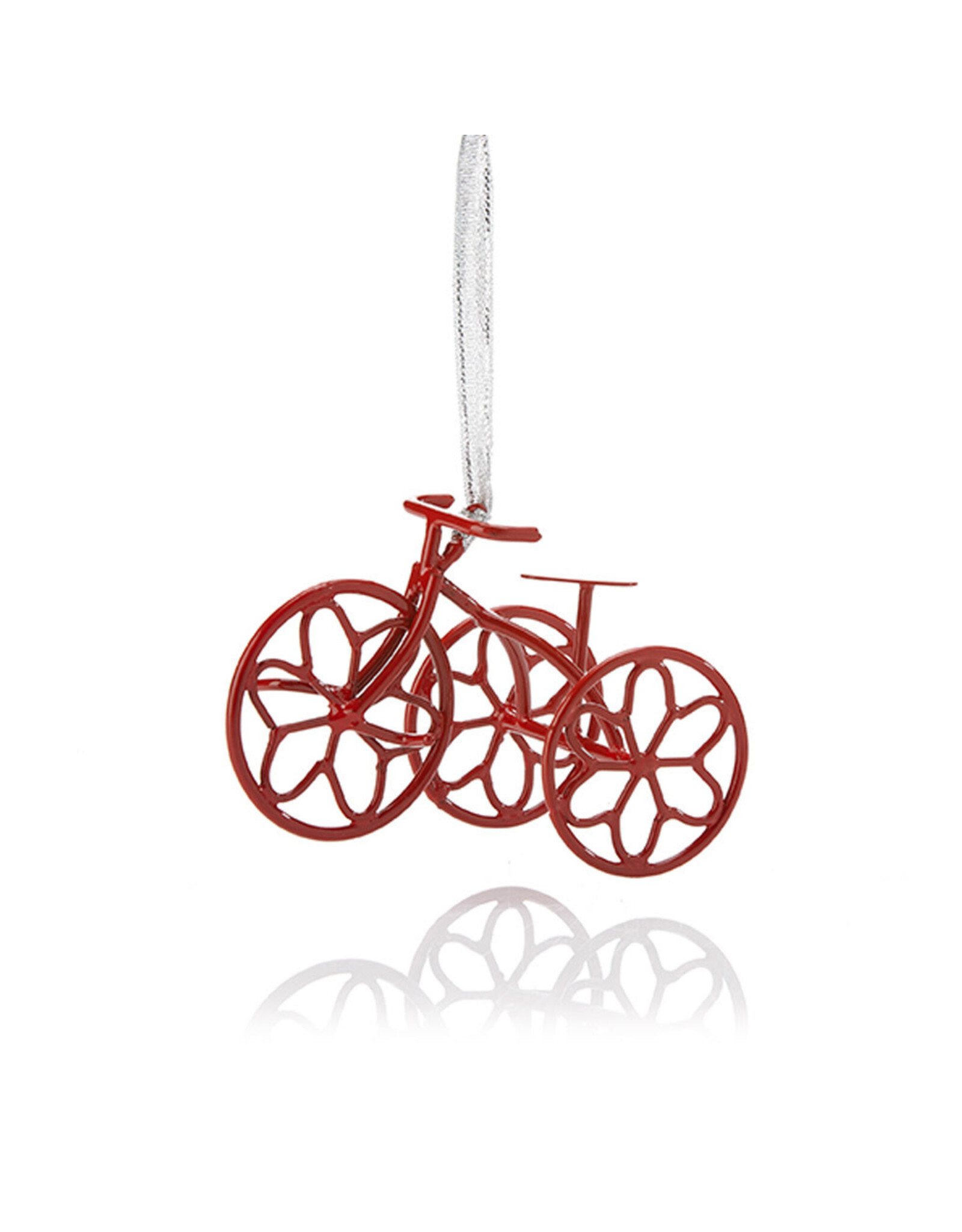 Trade roots Red Metal Trike Ornament,  India
