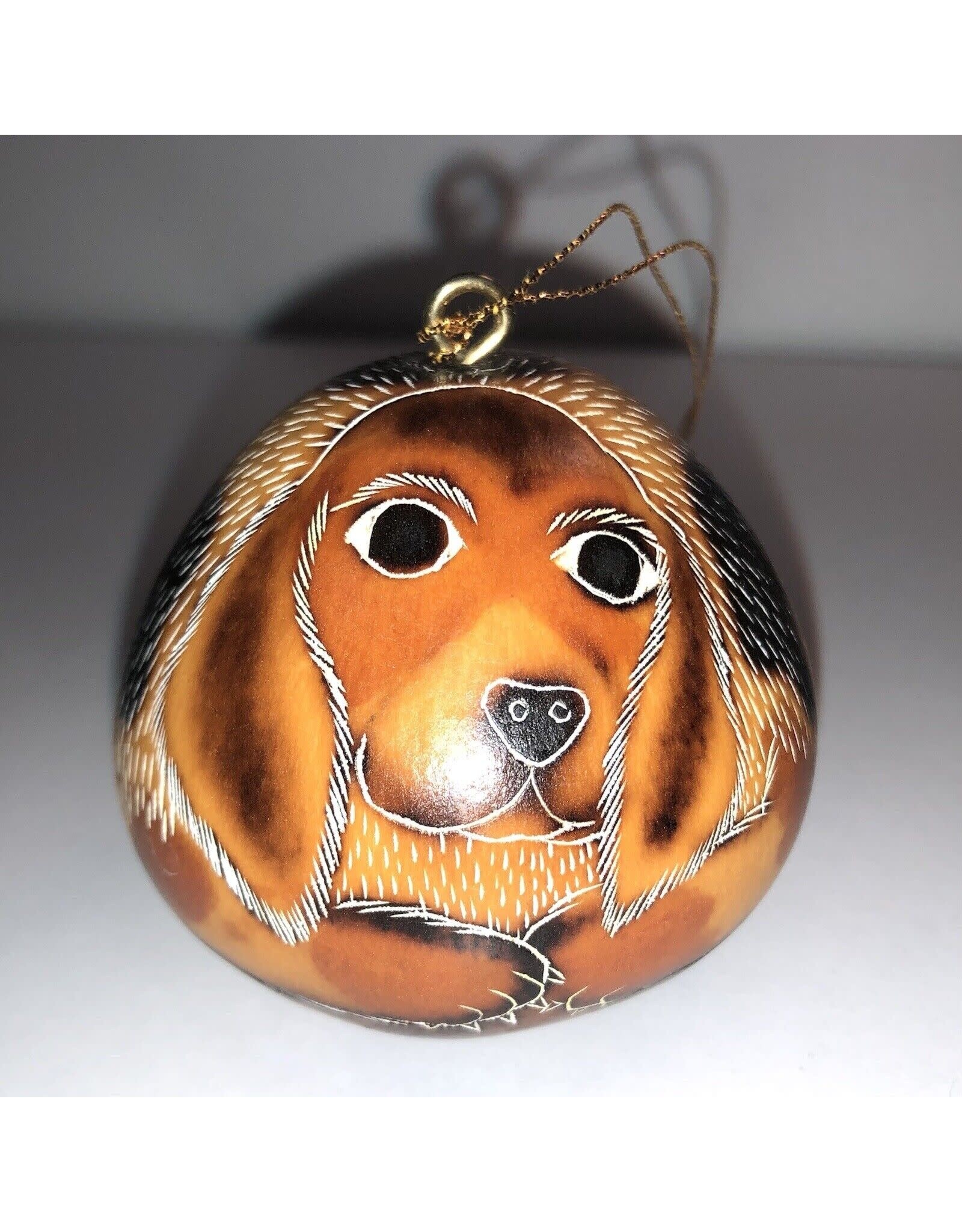 Trade roots Dog Mini Gourd Ornament, Peru (images vary) Sold Individually