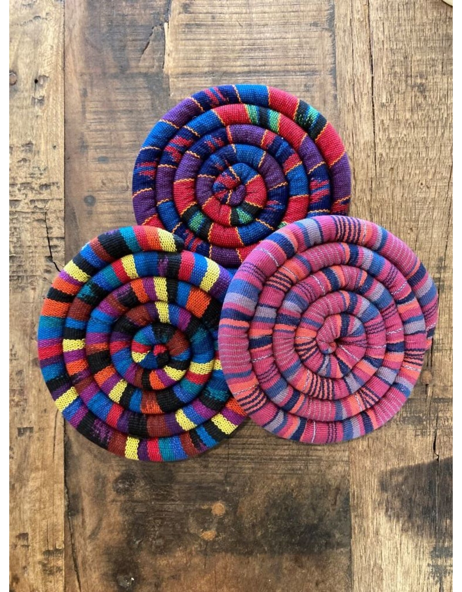 Medium Spiral Spiced Heatable Trivet, Guatemala - Trade Roots