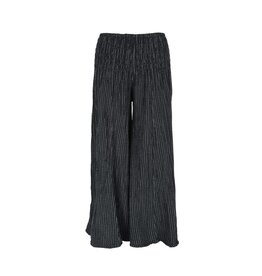 Thai Cotton Stripe Pant, Black, Thailand
