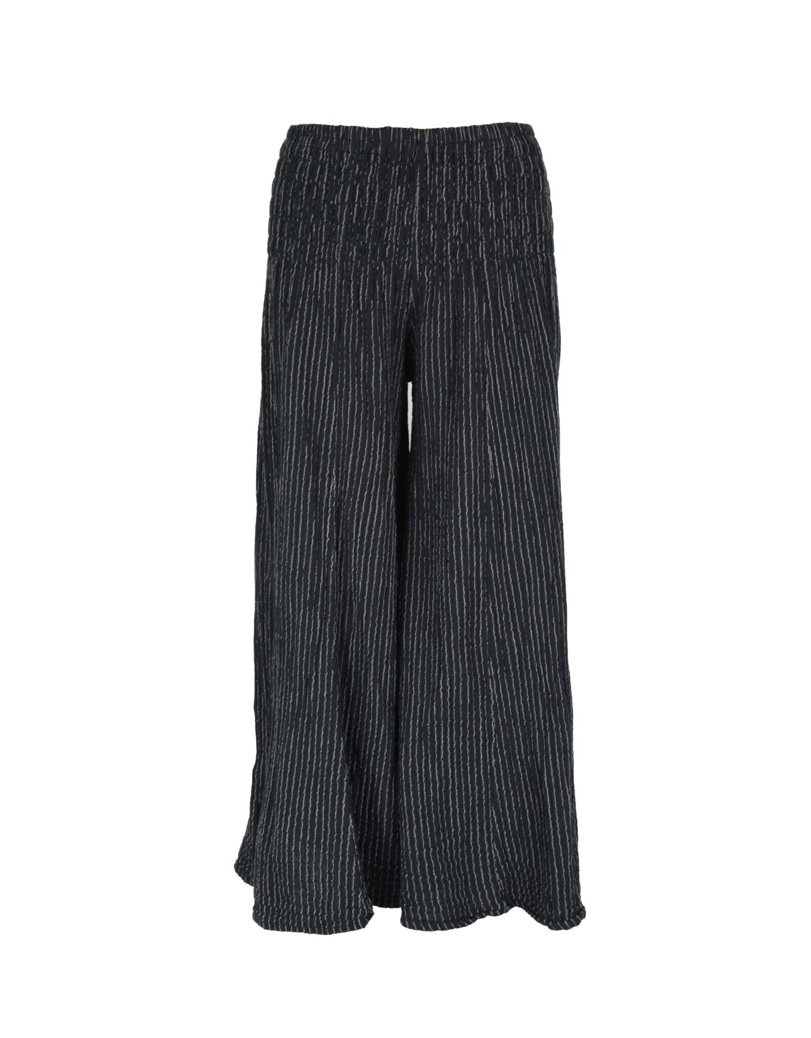 Thai Cotton Stripe Pant, Black, Thailand