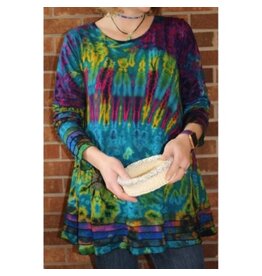 Trade roots Layered Tie Dye Tunic, Thailand (Colors will vary)