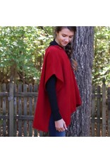 Trade roots Fleece Poncho, Red