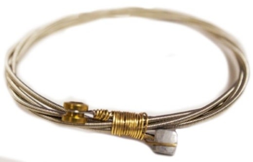 Guitar strings used by Iron Maiden made into jewellery for charity