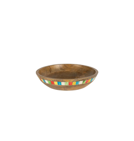 Trade roots Mango Tango Salad Bowl w/ Bone Inlay, India