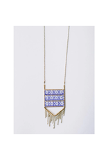 Trade roots Allegory Necklace Blue, India