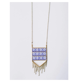 Trade roots Allegory Necklace Blue, India