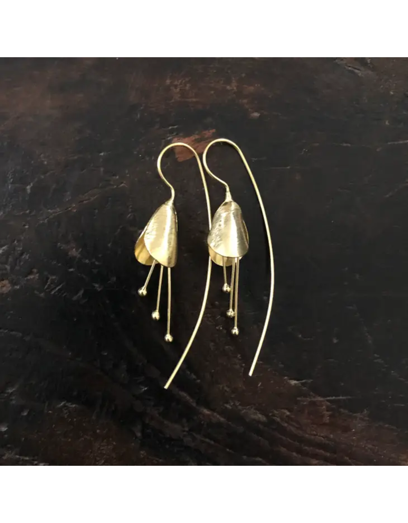 Trade roots Vermeil Bluebell Earrings, Thailand