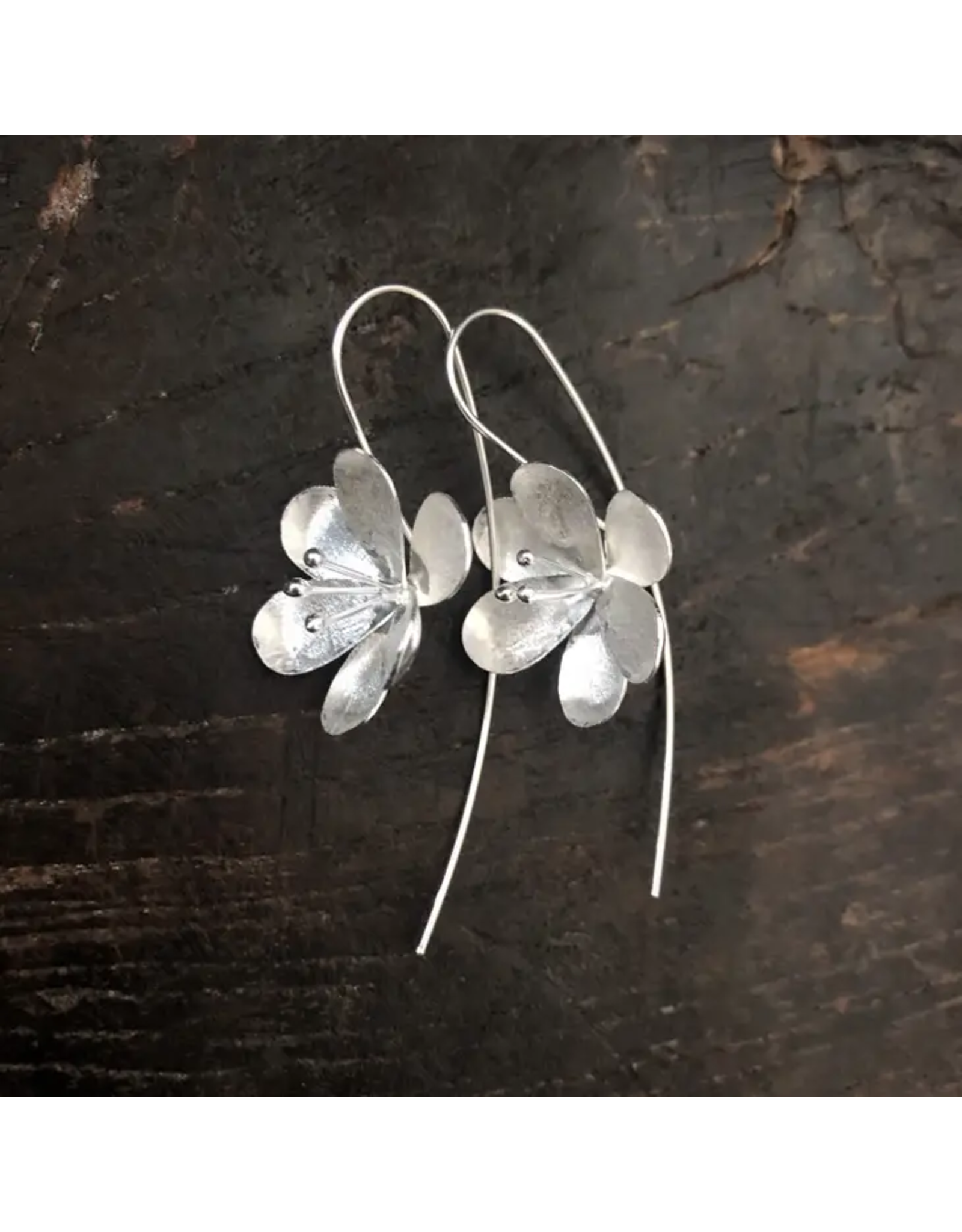Trade roots Sterling Blossom Earrings, Thailand