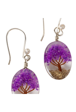 Trade roots Purple Arbol Earrings, Peru