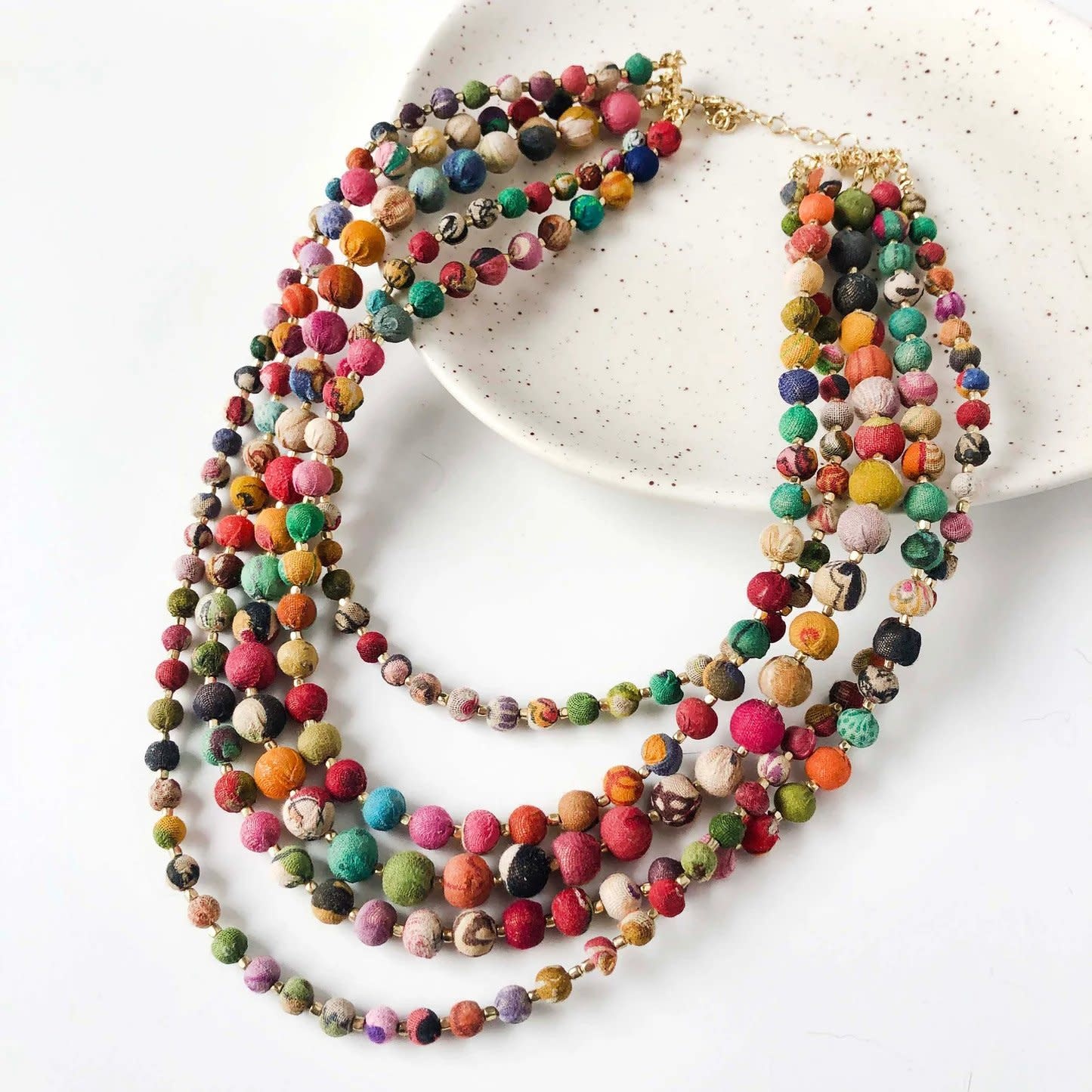 Intertwining Kantha Necklace Trade Roots