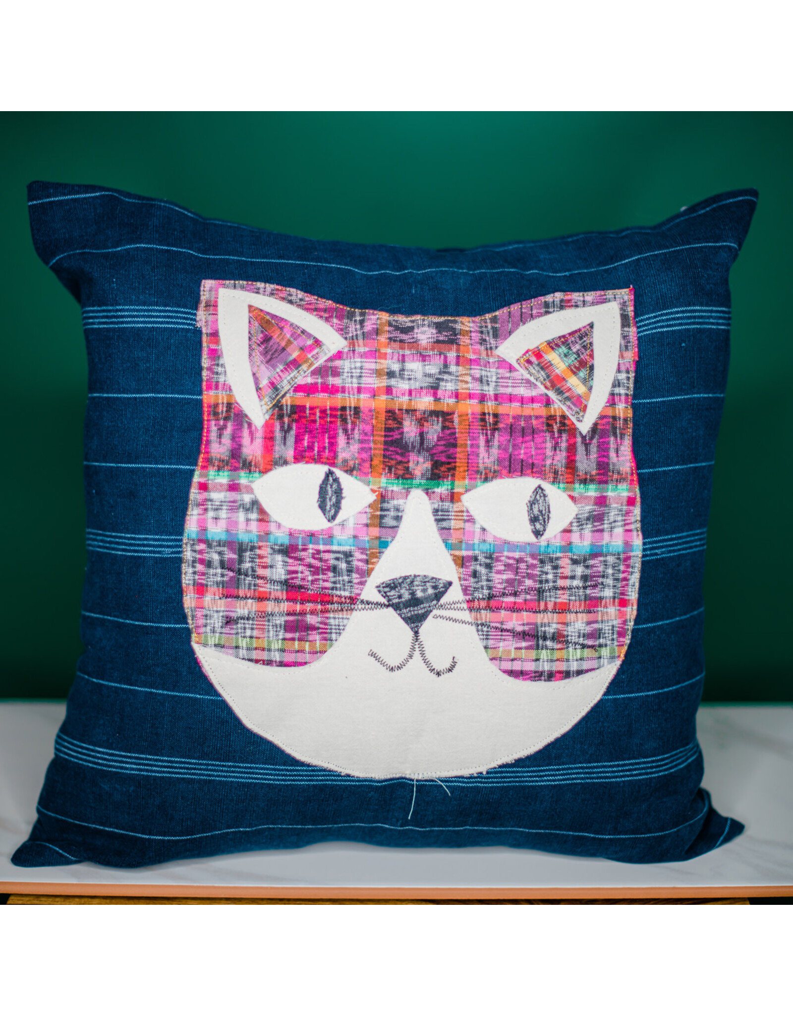 Trade roots Cat Pillow, Guatemala