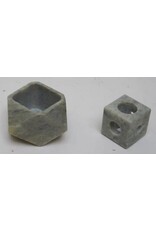 Trade roots Soapstone Candle Stand Faceted, India