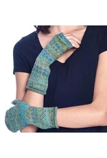 Trade roots Alpaca Fingerless Gloves, Azul