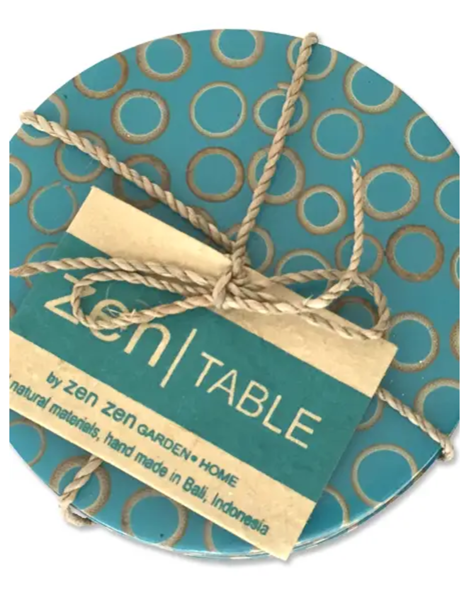 Trade roots Bamboo Inlay Coasters (set of 4)