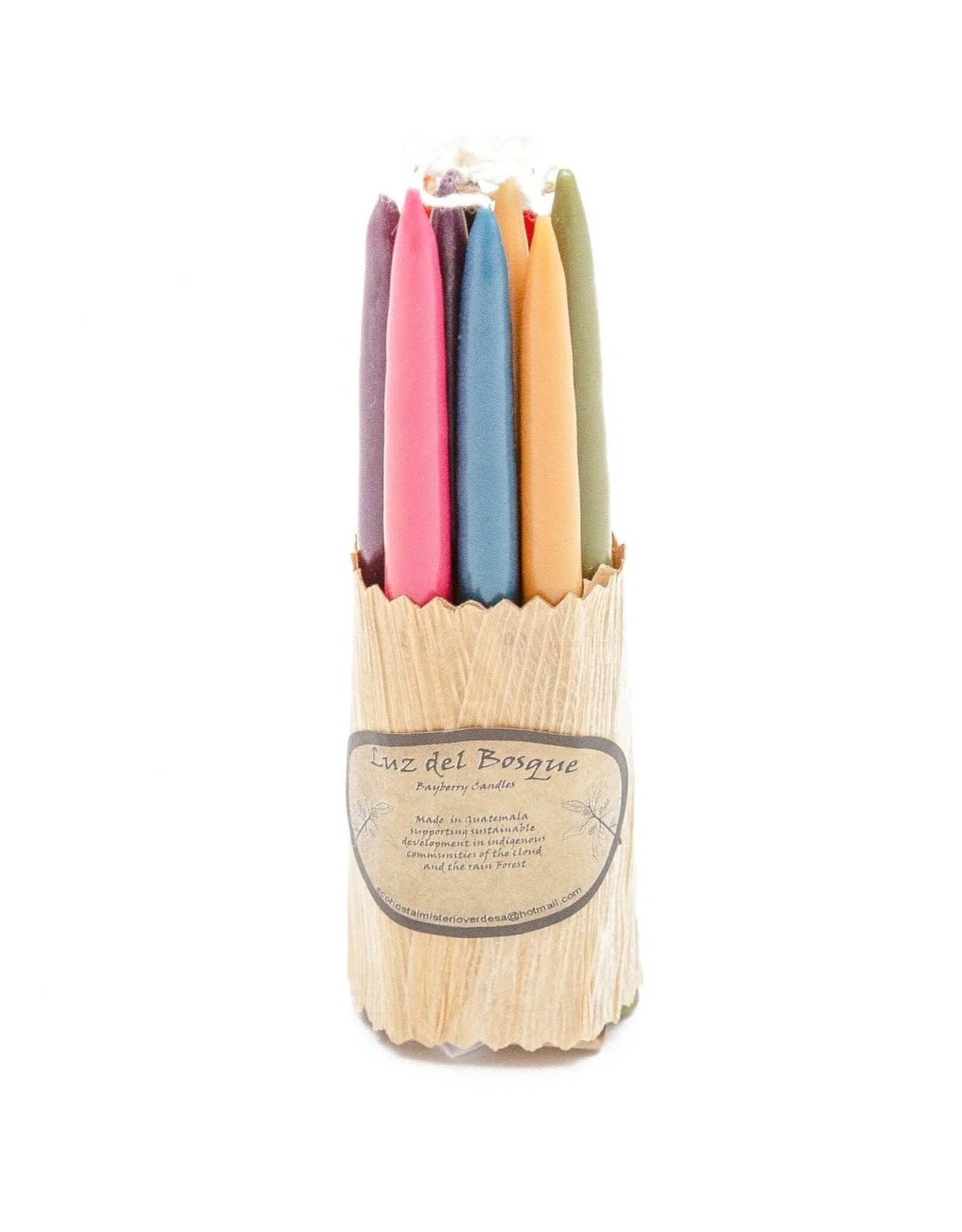 Trade roots Set of 10 Hand-Dipped Myrtle Wax Candles, Guatemala
