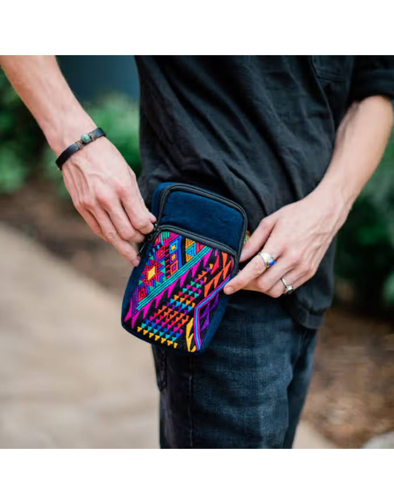 Trade roots Belt-Loop Traveler Pouch, Guatemala