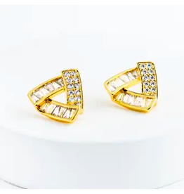 Trade roots Prism Gold and Zircon Studs, Asia