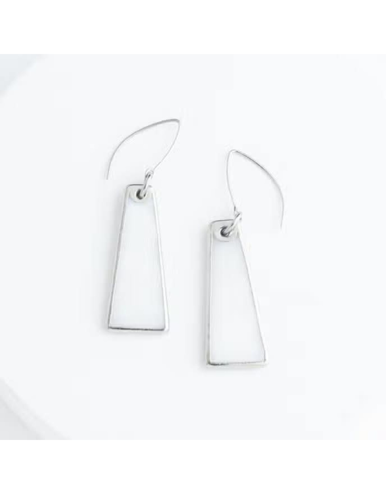 Trade roots Pillar Mother of Pearl Earrings in Silver, Asia