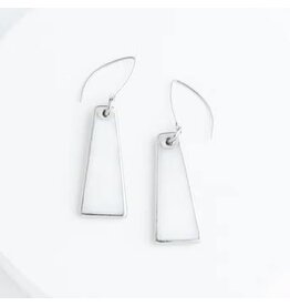 Trade roots Pillar Mother of Pearl Earrings in Silver, Asia