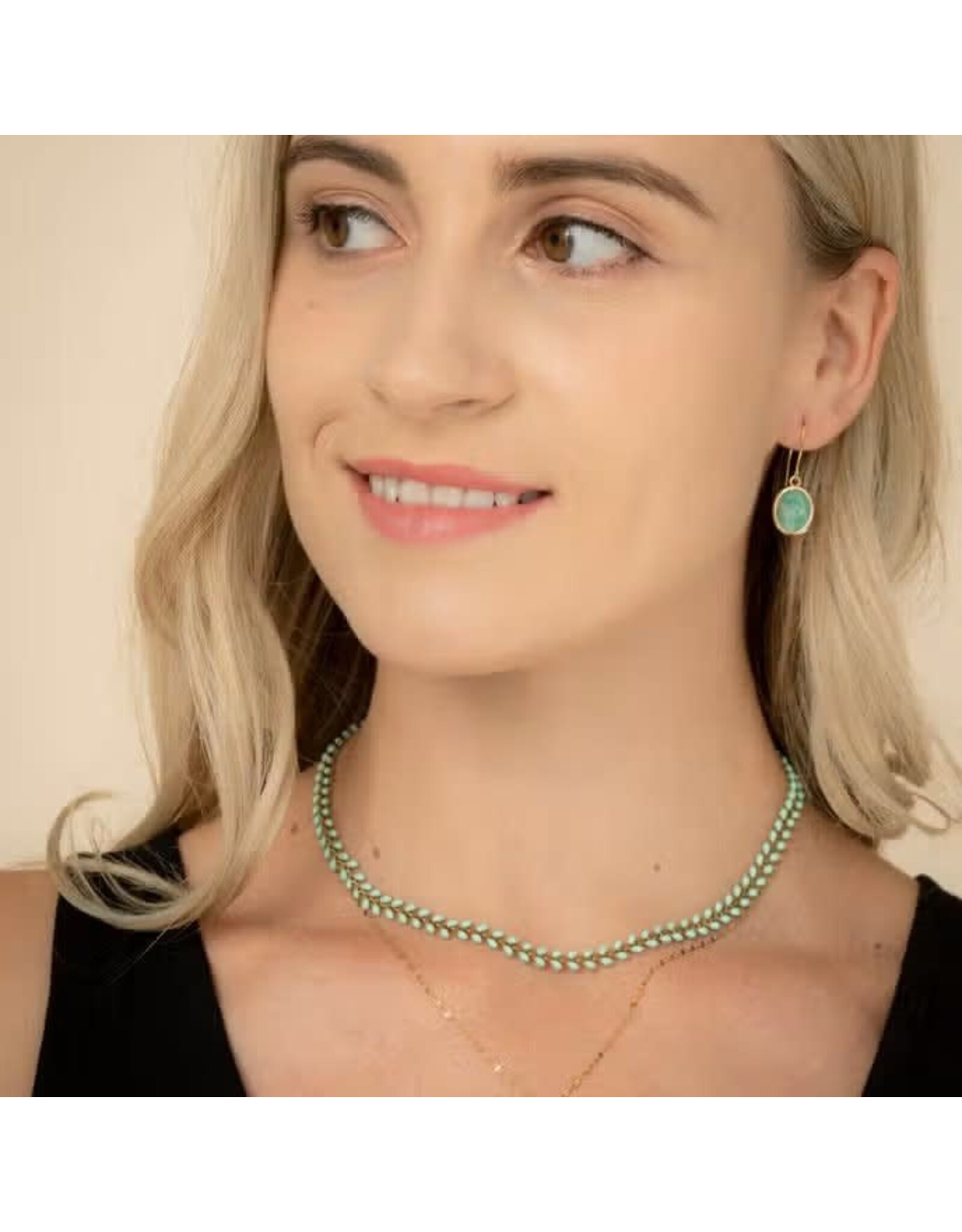 Seeds of Hope Mint Necklace, Asia