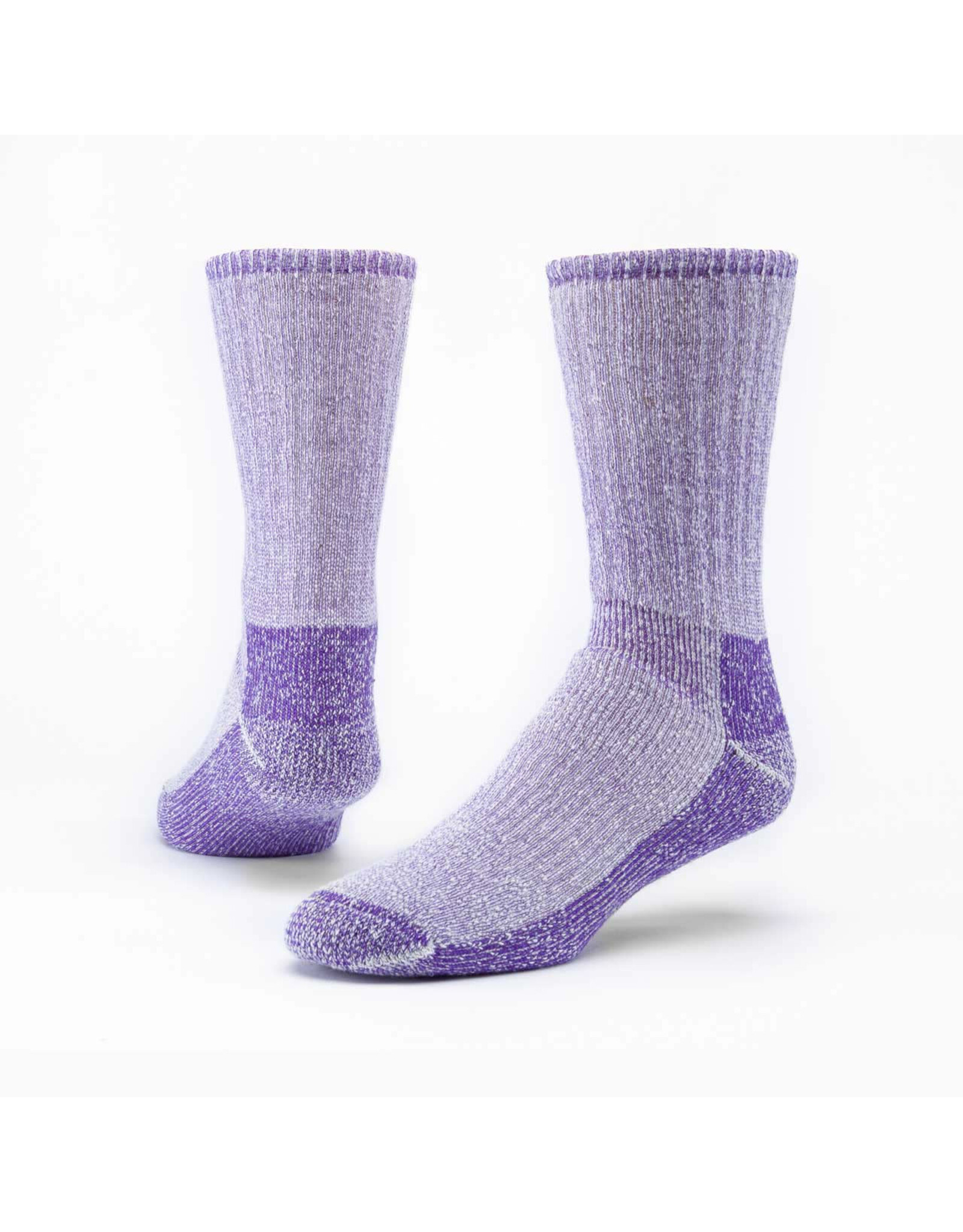 Trade roots Mountain Hikers' Socks, Organic Wool, Dark Purple