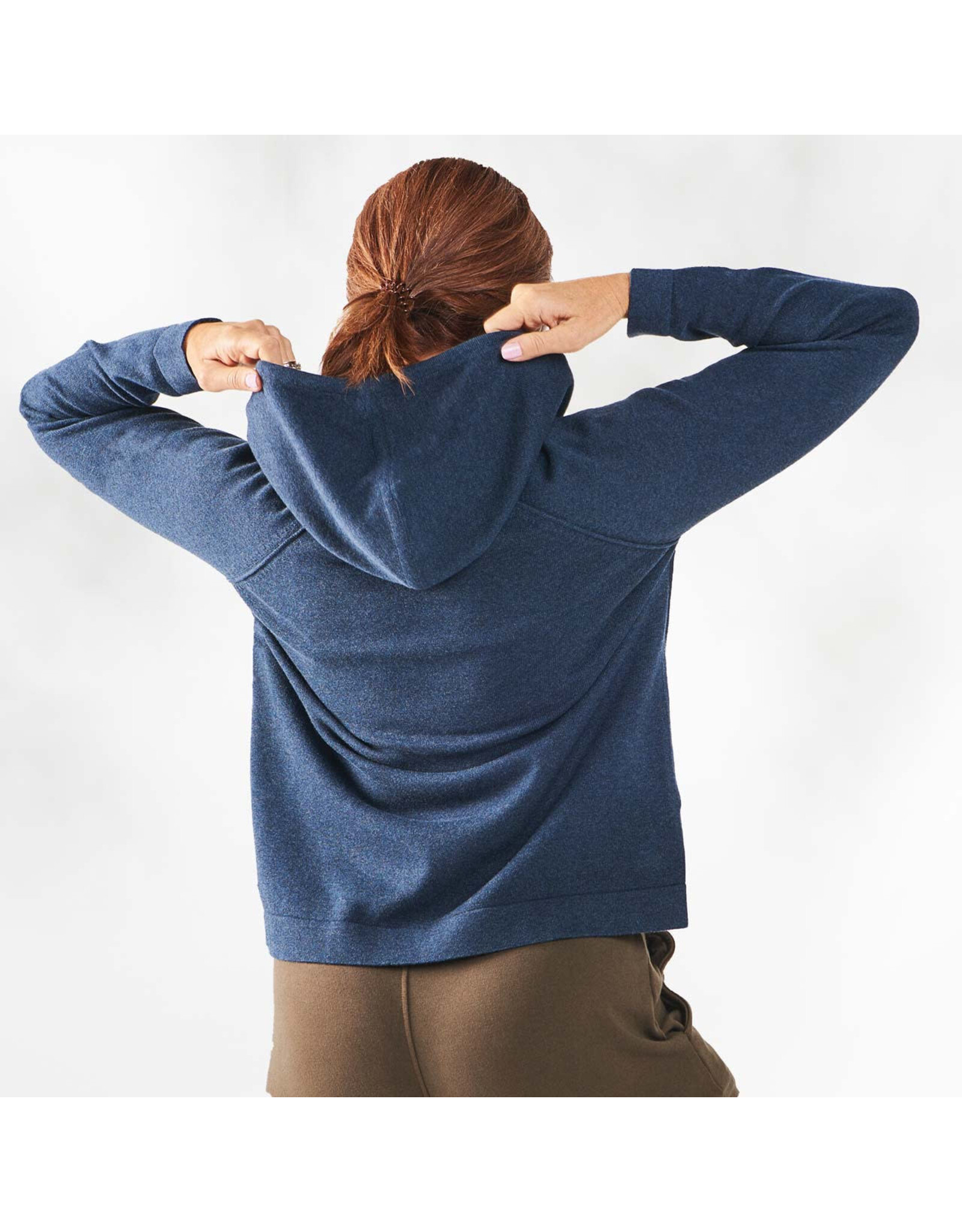 Unisex Sweater Hoodie, Blue Heather