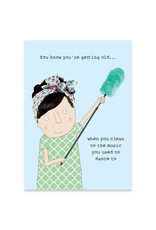 Cleaning Rosie Birthday Card,