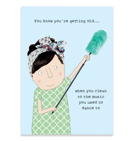 Cleaning Rosie Birthday Card,