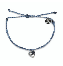 Surf Love Silver Charm, Blue