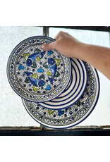 Trade roots Blue Fish Side Plate, Tunisia