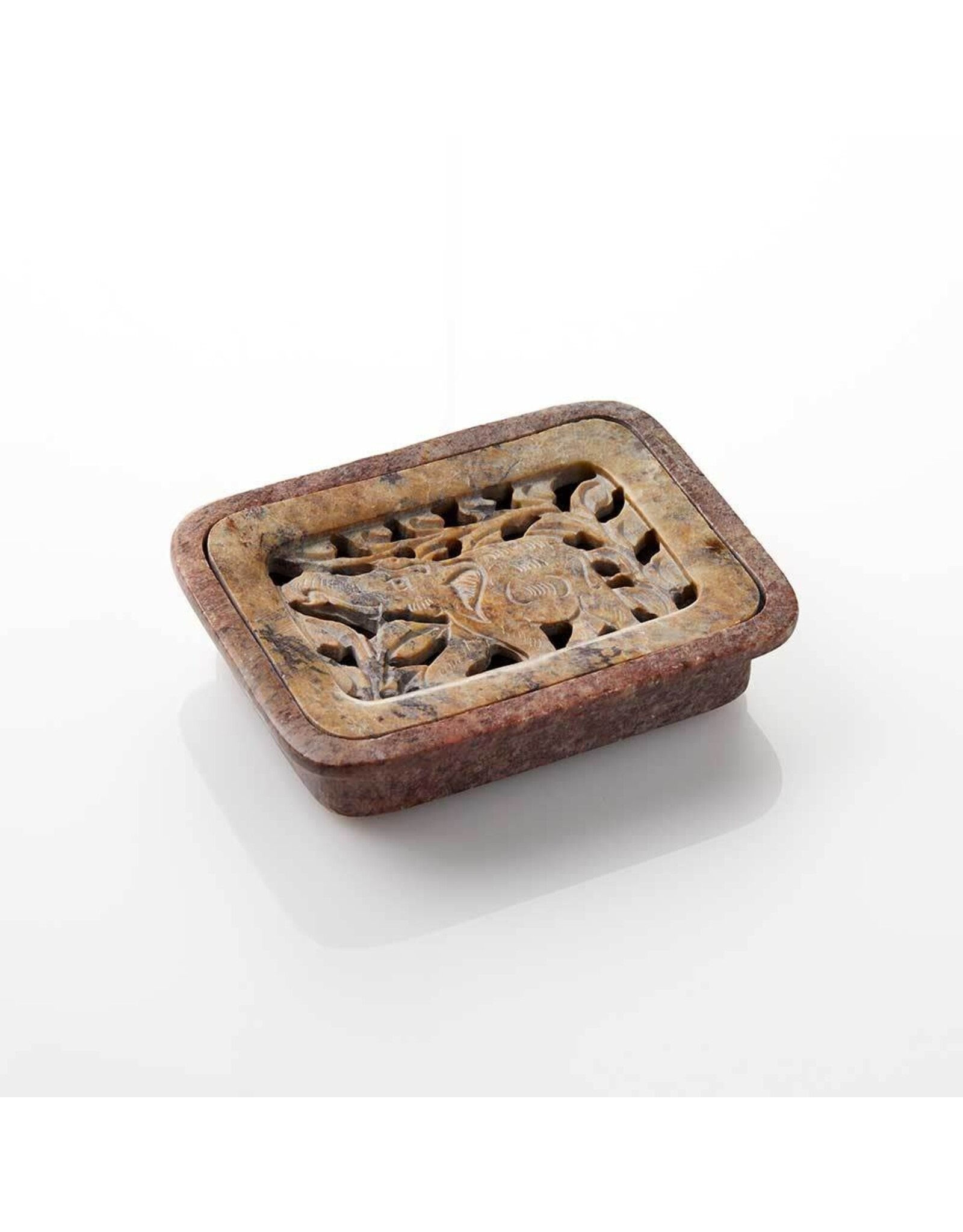 Trade roots Elephant Gorara Soap Dish, India