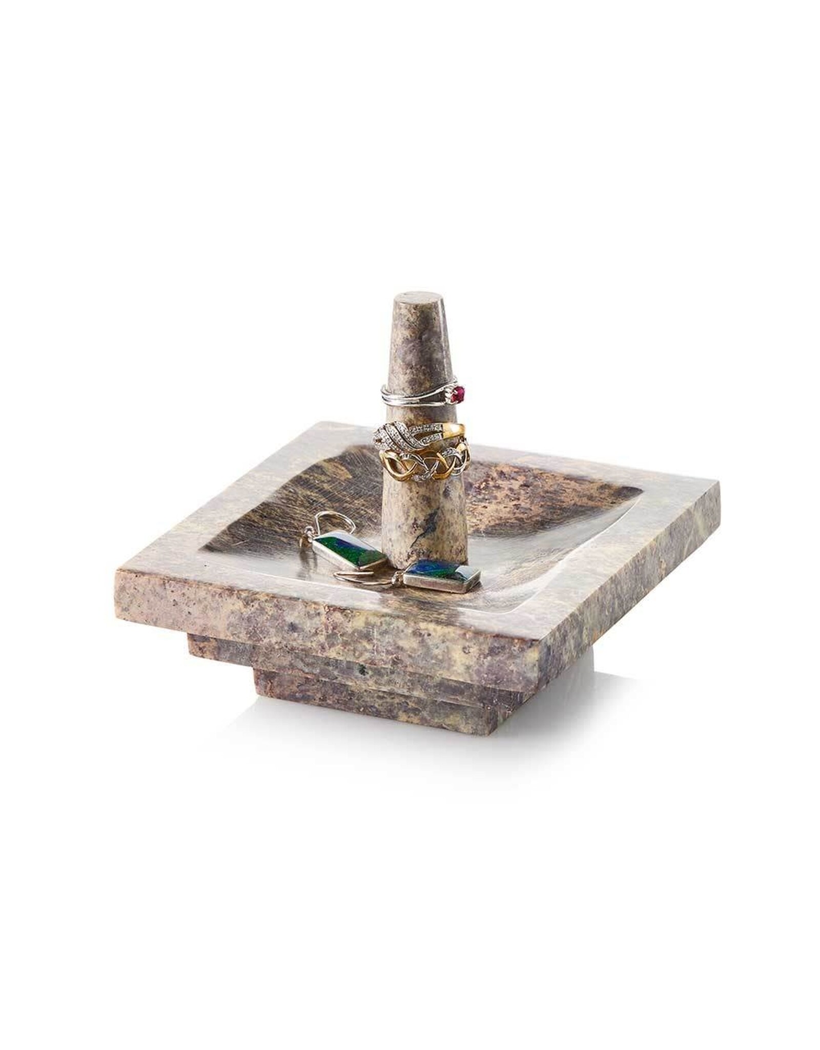 Trade roots Stepwell Gorara Ring Dish, India