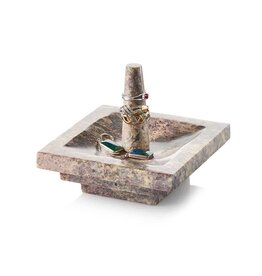 Trade roots Stepwell Gorara Ring Dish, India