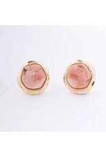 Opulence Opal Studs in Iridescent Pink, Asia