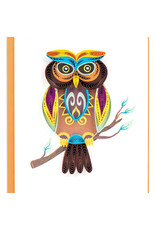 Quilled Decorative Owl Enclosure Card, Vietnam