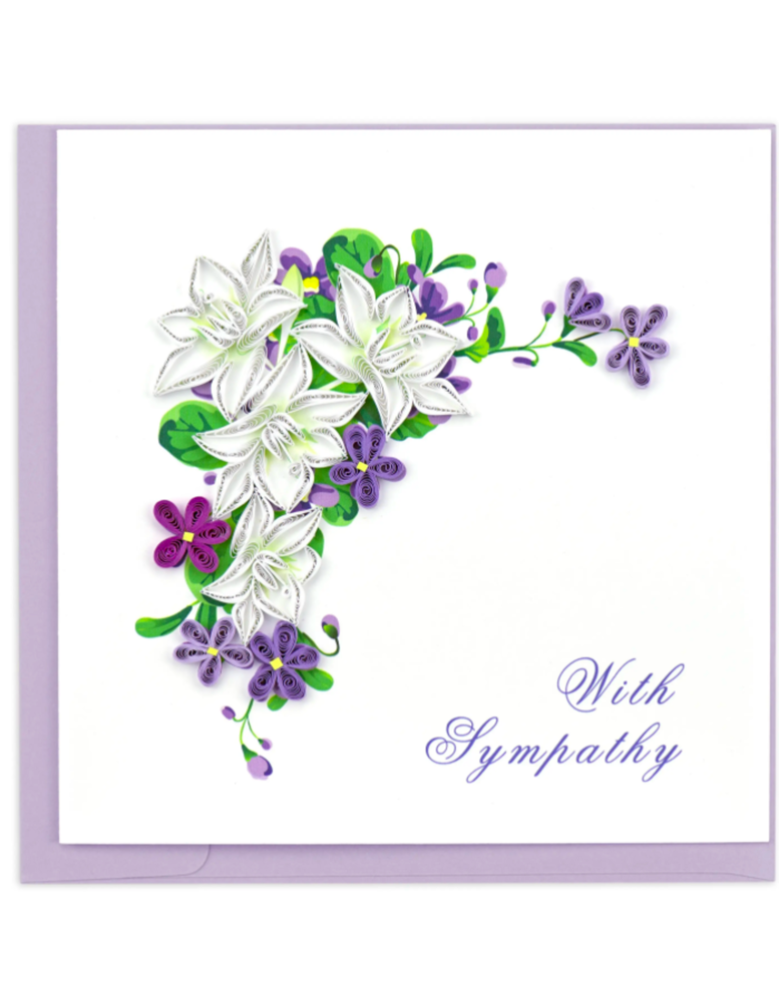 Trade roots Flower Sympathy, Quilling Card, Vietnam