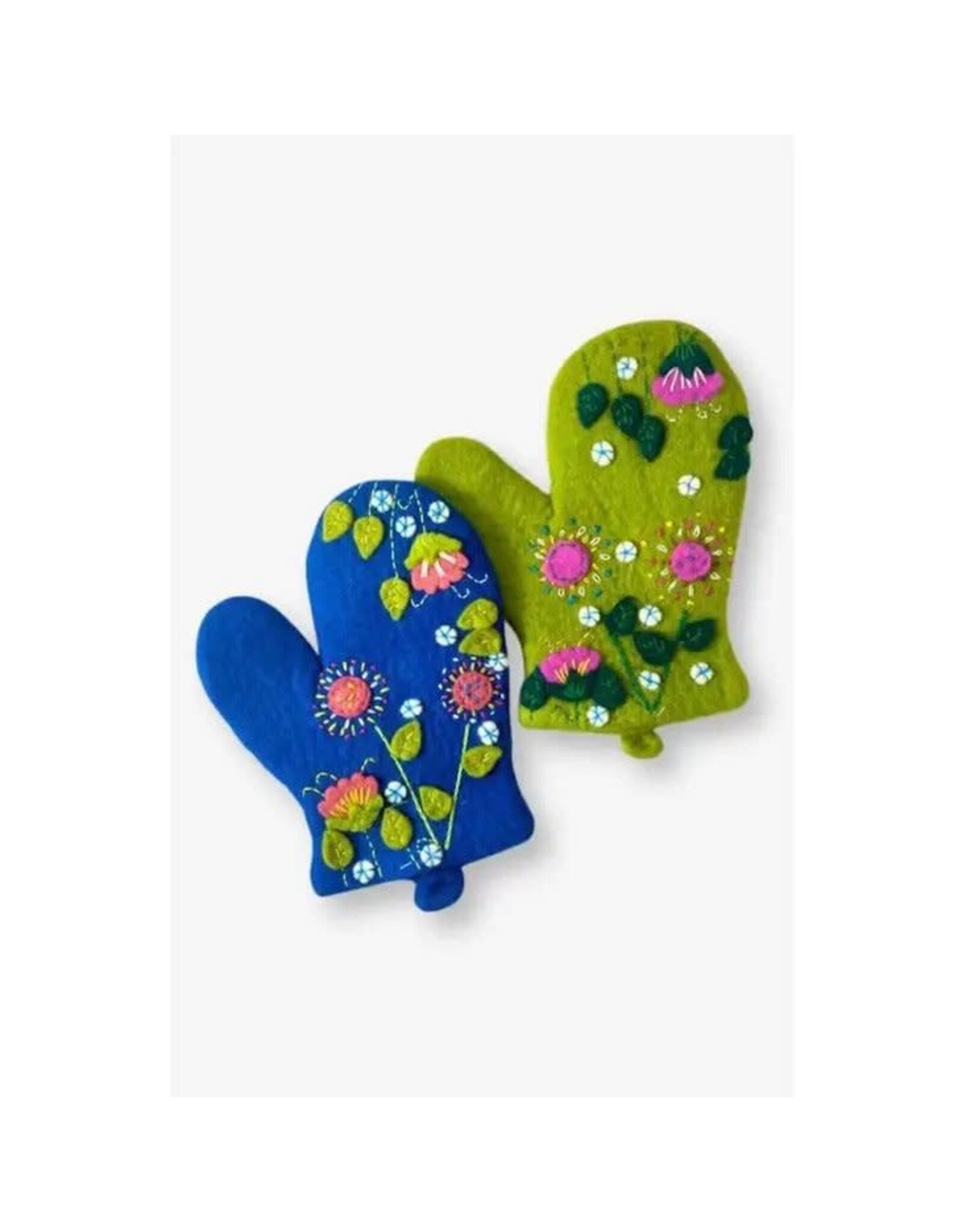 Embroidered Oven Mitt, Nepal