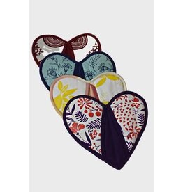 Cotton Pocket Design, Heart Potholder, Nepal