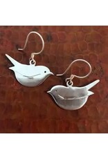 Bird Sterling Silver Earrings, Nepal