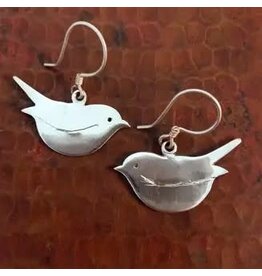 Bird Sterling Silver Earrings, Nepal