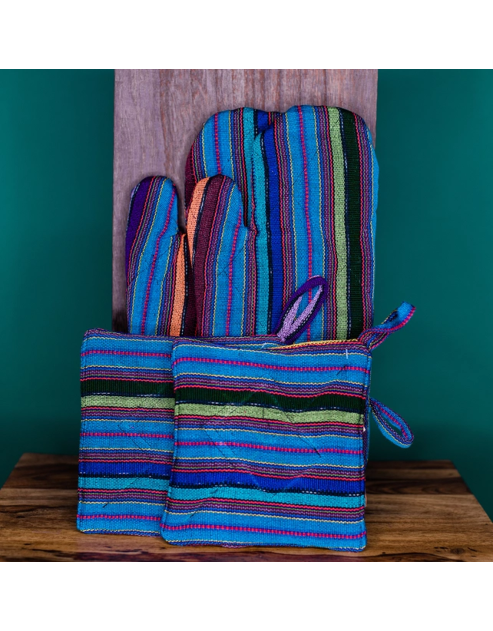 Trade roots Set of ONE Oven Mitt and ONE Pot Holder, Guatemala
